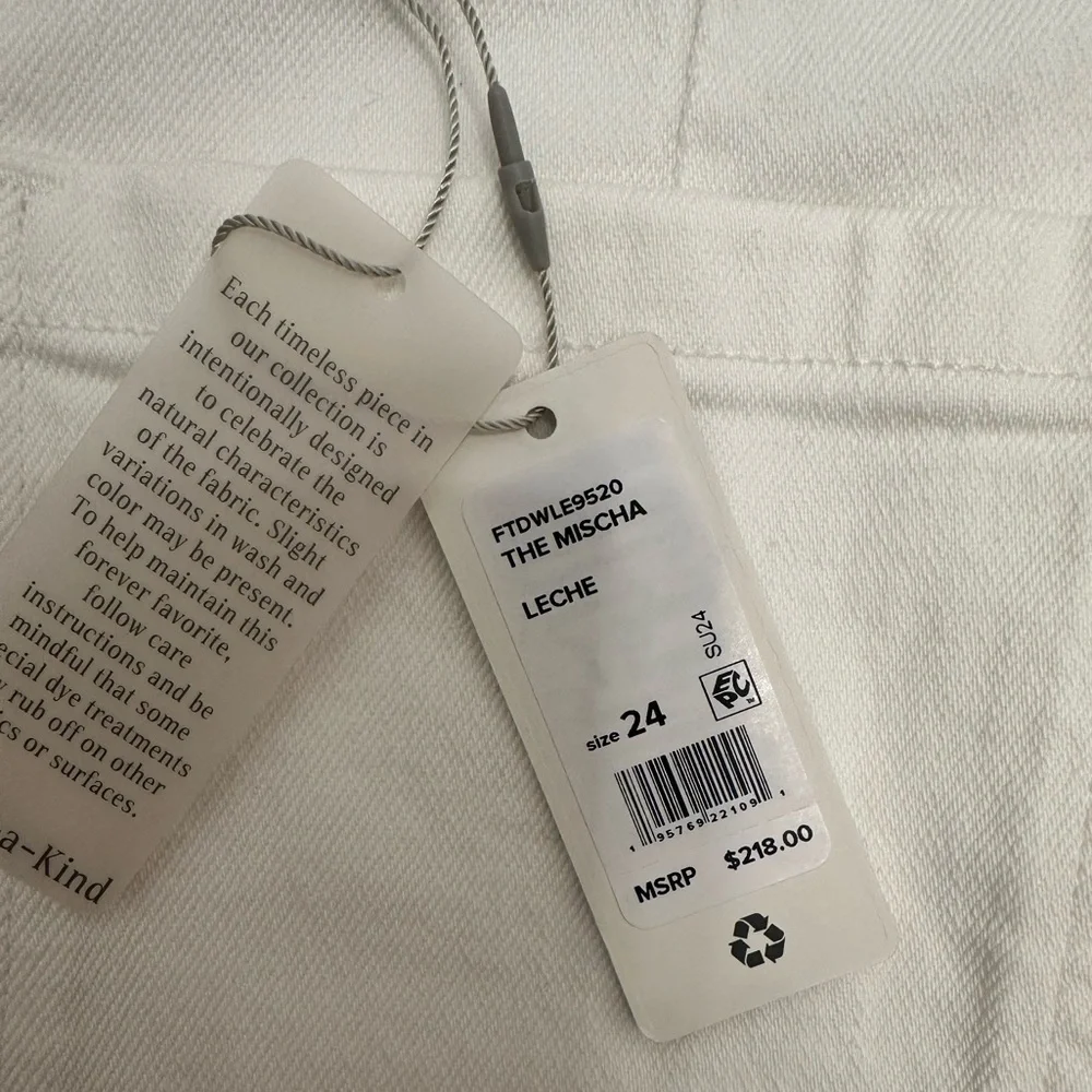 FAVORITE DAUGHTER Denim Midi Skirt The Mischa Leche White Size 24 $218 MSRP NWT - Picture 12 of 15